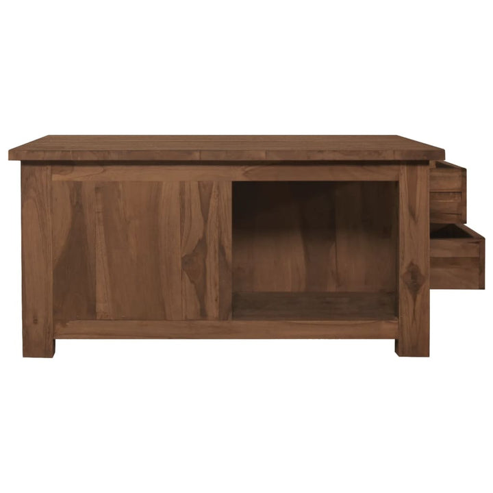 Couchtisch 68X68X33 Cm Teak Massivholz