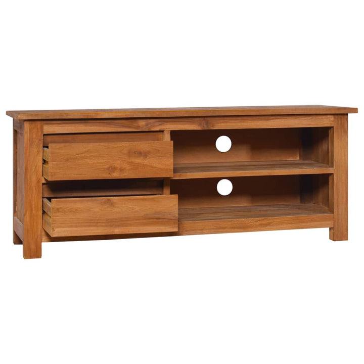 Tv-Schrank 100X30X40 Cm Teak Massivholz Braun