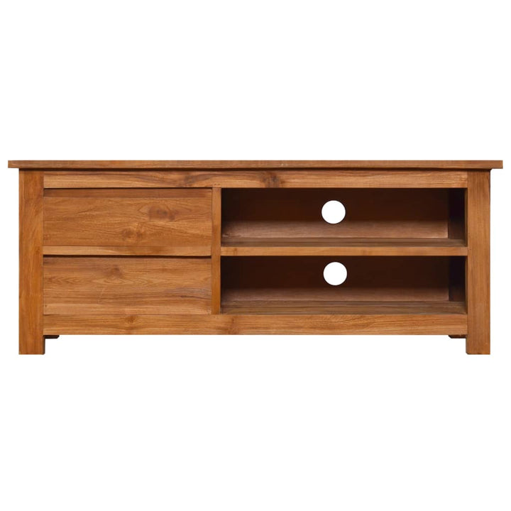 Tv-Schrank 100X30X40 Cm Teak Massivholz Braun