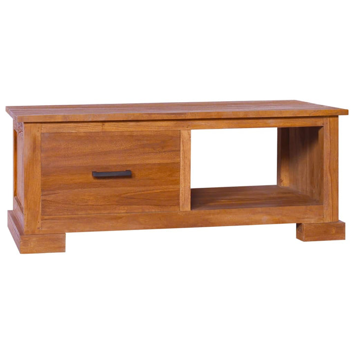 Tv-Schrank 90X50X37 Cm Massivholz Teak