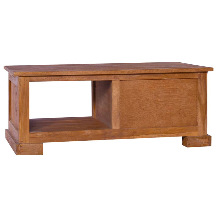 Tv-Schrank 90X50X37 Cm Massivholz Teak