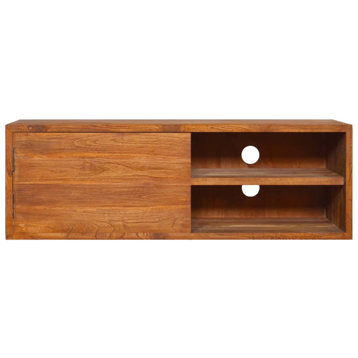 Wand-Tv-Schrank 90X30X Teak Massivholz