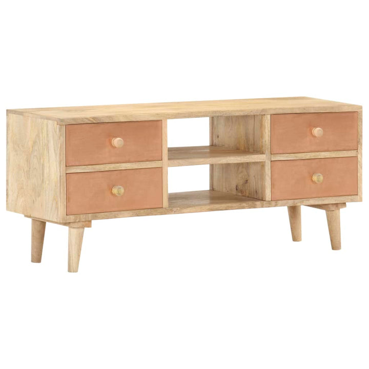 Tv-Schrank 110×30×45 Cm Mango Massivholz