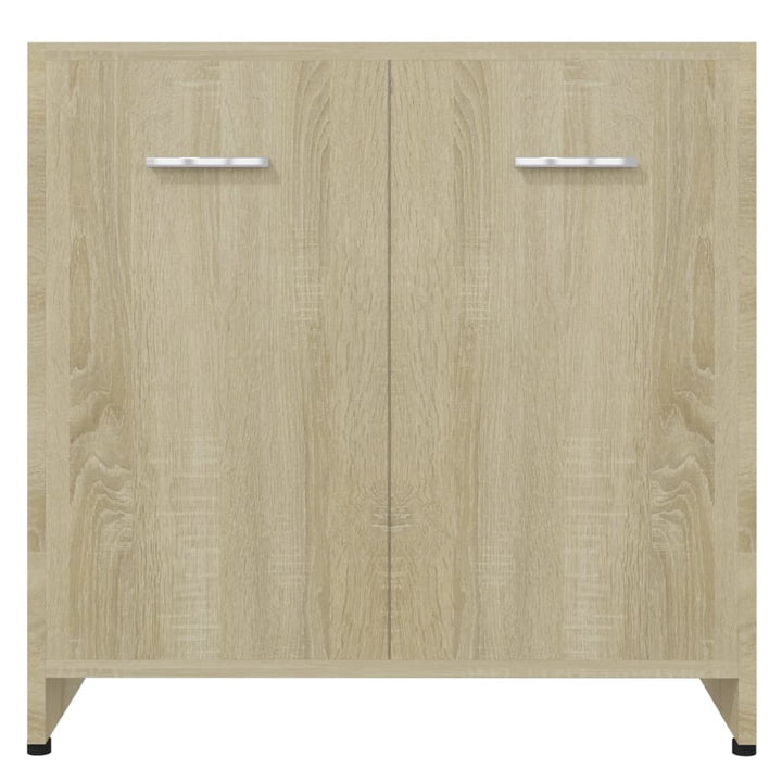 Badezimmerschrank Sonoma-Eiche 60X33X61 Cm Holzwerkstoff