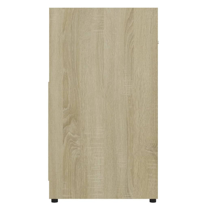 Badezimmerschrank Sonoma-Eiche 60X33X61 Cm Holzwerkstoff