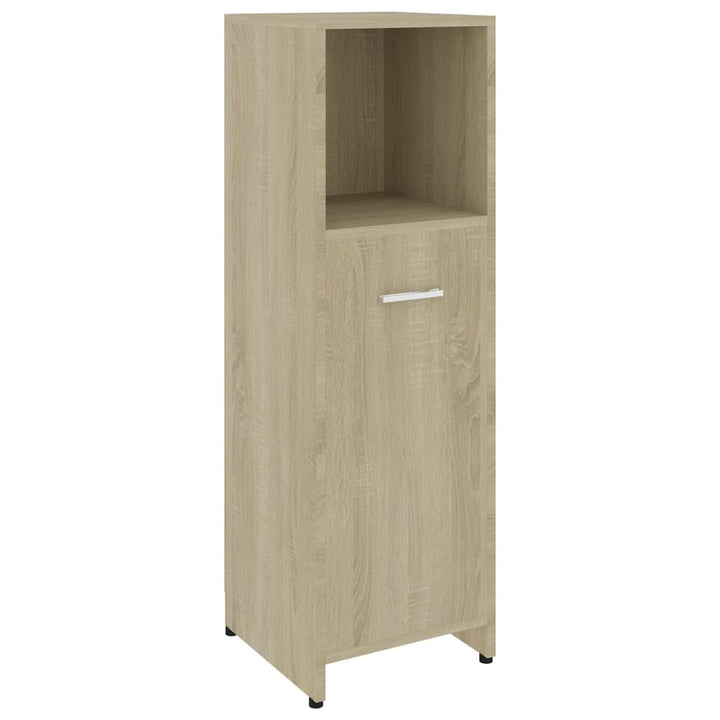 Badezimmerschrank Sonoma-Eiche 30X30X95 Cm Holzwerkstoff