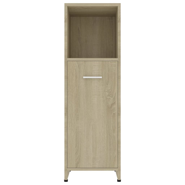 Badezimmerschrank Sonoma-Eiche 30X30X95 Cm Holzwerkstoff