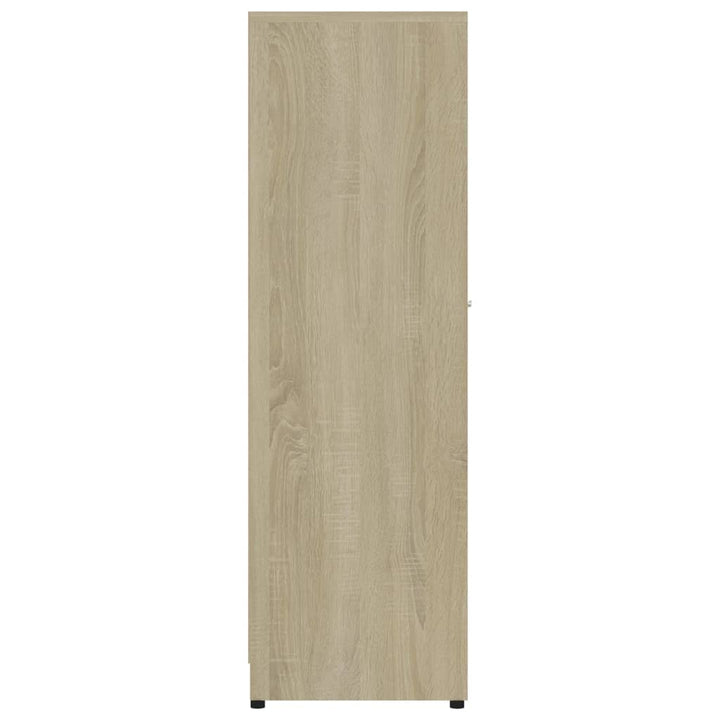 Badezimmerschrank Sonoma-Eiche 30X30X95 Cm Holzwerkstoff