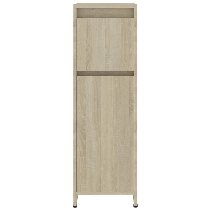 Badezimmerschrank Sonoma-Eiche 30X30X95 Cm Holzwerkstoff