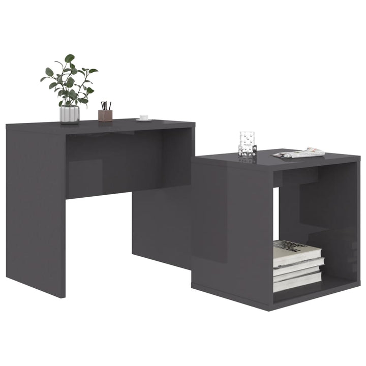 Couchtisch-Set 48X30X45 Cm Holzwerkstoff