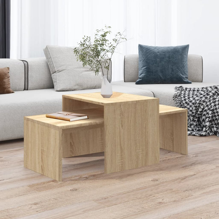 Couchtisch-Set 100X48X40 Cm Holzwerkstoff