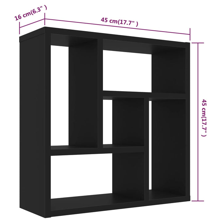 Wandregal 45,1X16X45,1 Cm Holzwerkstoff