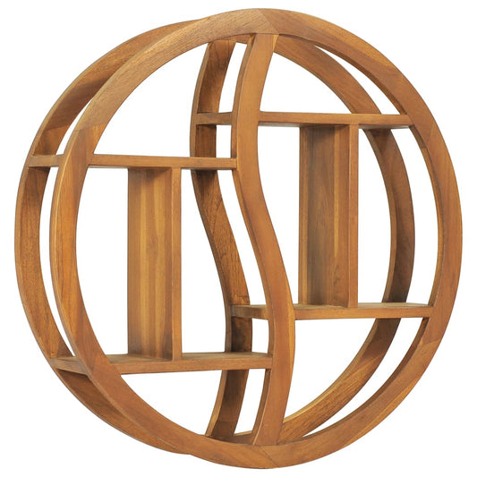 Wandregal Yin Und Yang Teak Massivholz