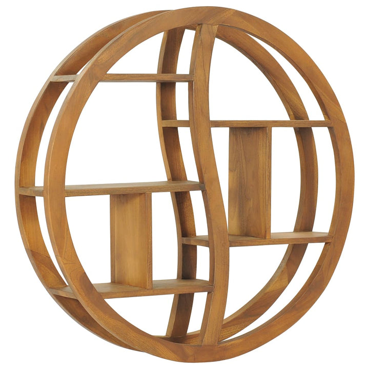 Wandregal Yin Und Yang Teak Massivholz