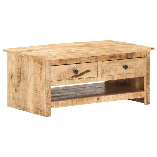 Couchtisch 88X50X38 Cm Raues Mangoholz