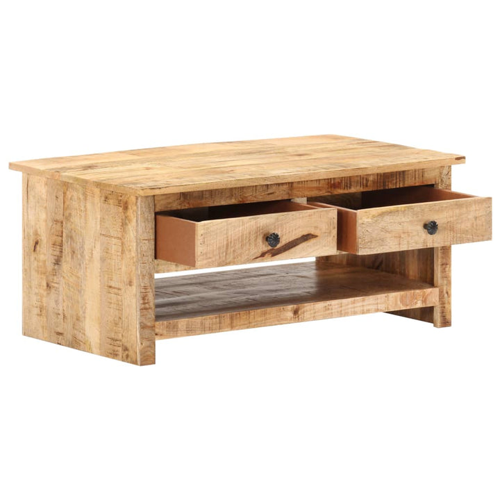 Couchtisch 88X50X38 Cm Raues Mangoholz