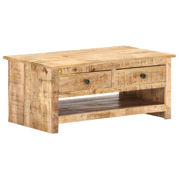 Couchtisch 88X50X38 Cm Raues Mangoholz