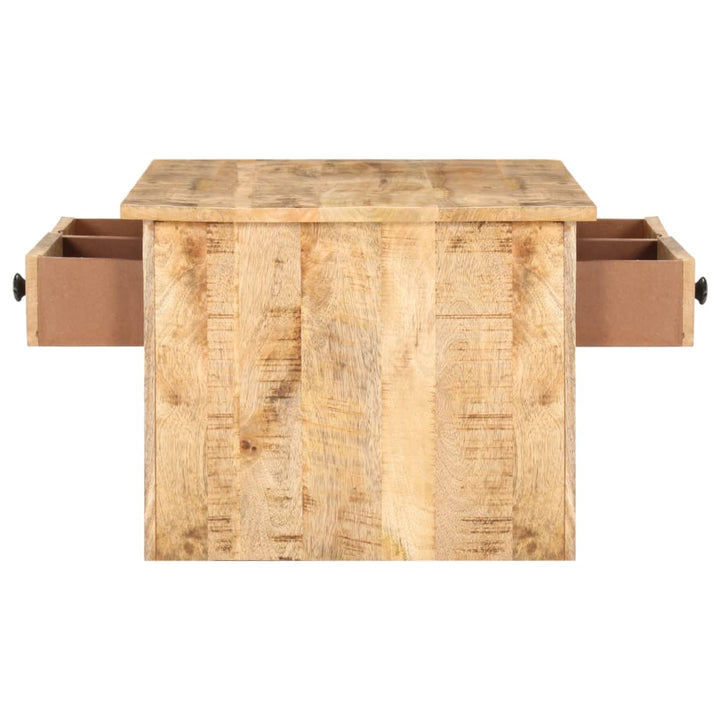 Couchtisch 88X50X38 Cm Raues Mangoholz