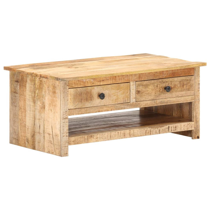 Couchtisch 88X50X38 Cm Raues Mangoholz