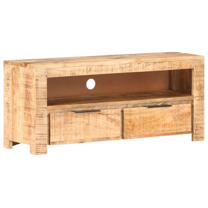 Tv-Schrank 90X30X Raues Mango-Massivholz