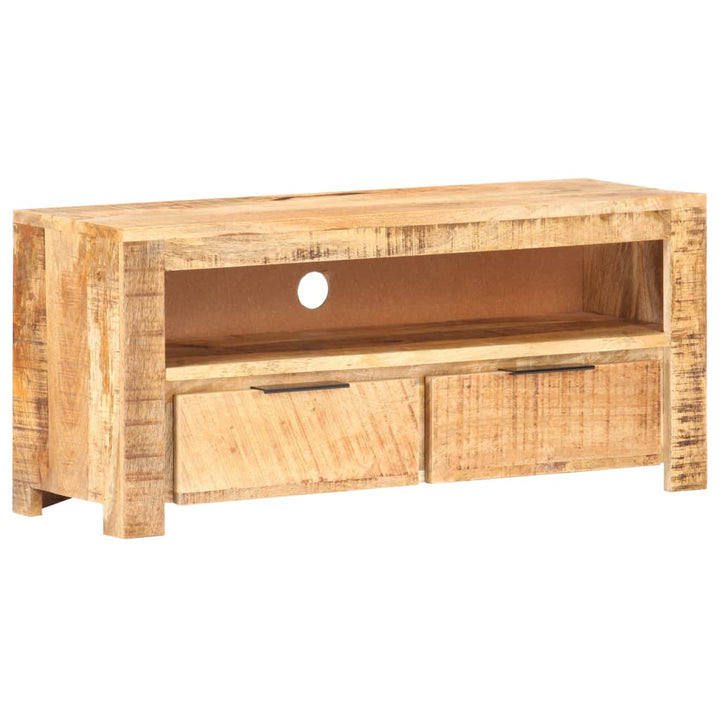 Tv-Schrank 90X30X Raues Mango-Massivholz