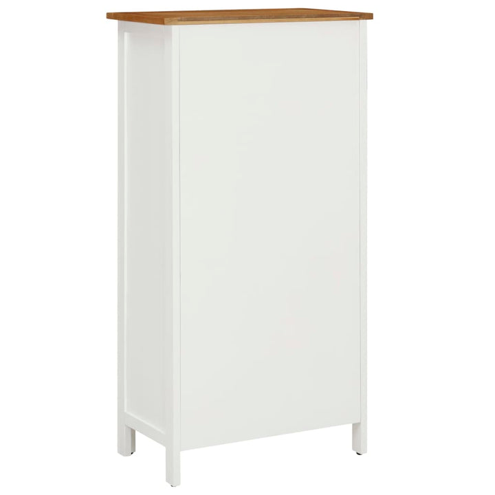 Weinschrank 56X32X110 Cm Massivholz Eiche