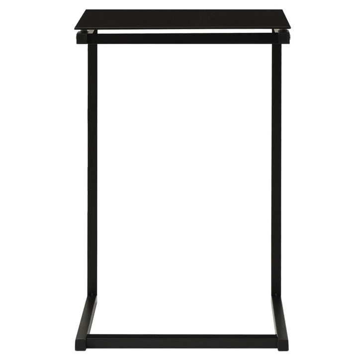 Beistelltisch Schwarz 40X40X60 Cm Hartglas