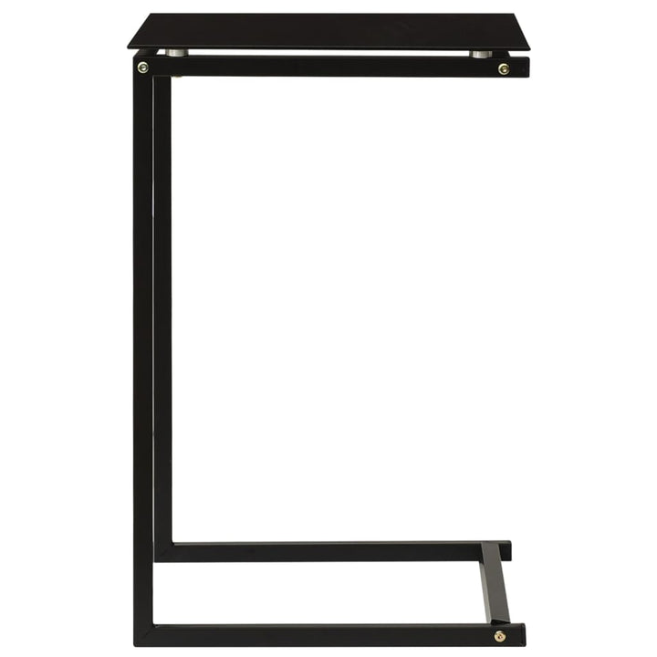 Beistelltisch Schwarz 40X40X60 Cm Hartglas