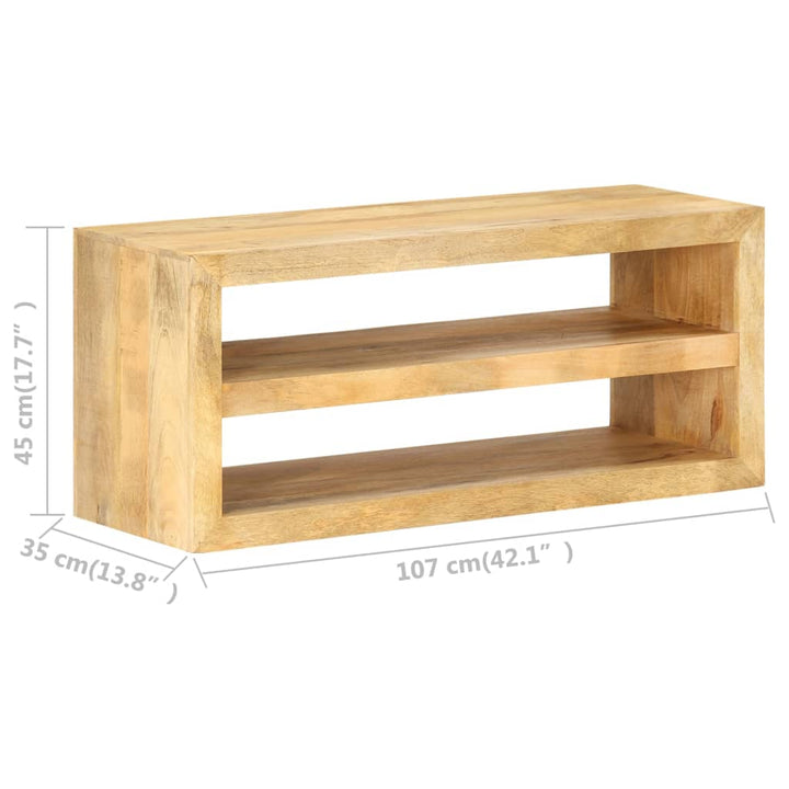 Tv-Schrank 107X35X45 Cm Mango Massivholz