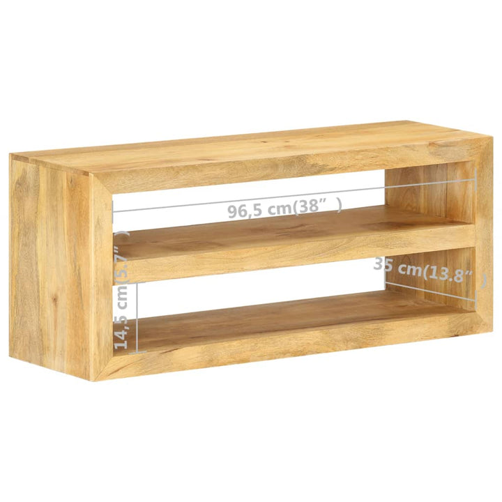 Tv-Schrank 107X35X45 Cm Mango Massivholz