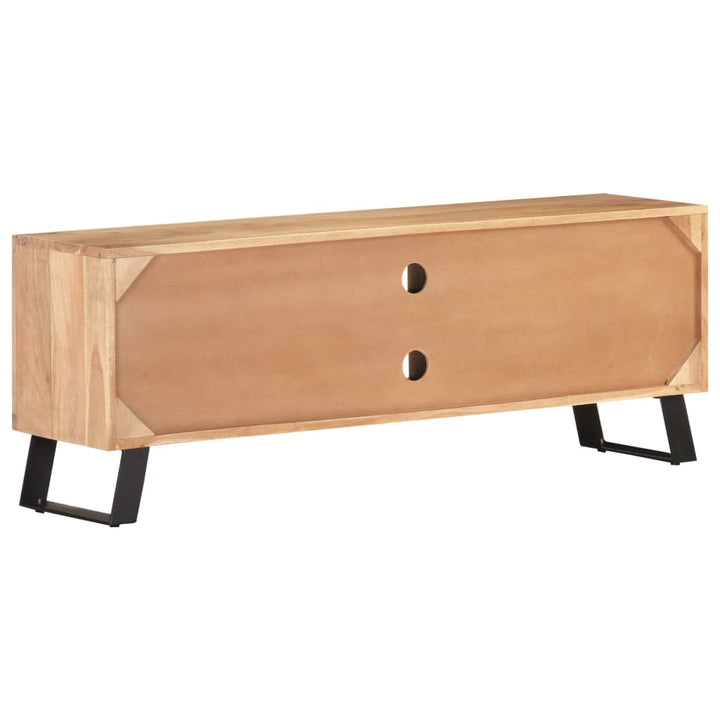 Tv-Schrank 120X30X42 Cm Akazie Massivholz Mit Naturkanten