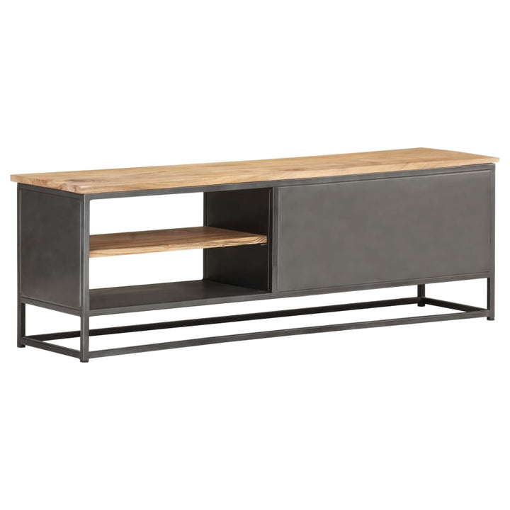 Tv-Schrank 120X30X40 Cm Massivholz Akazie Blau