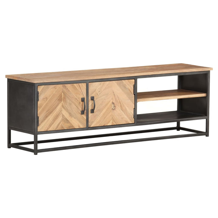 Tv-Schrank 120X30X40 Cm Massivholz Akazie Blau