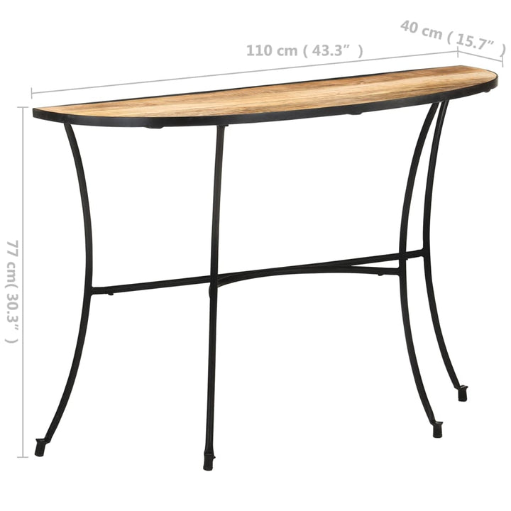 Beistelltisch 110X40X77 Cm Mango Massivholz