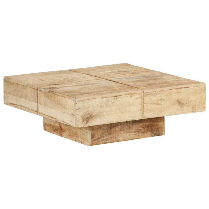 Couchtisch Braun Quadratisch Massivholz Mango