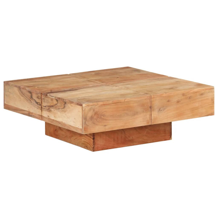 Couchtisch Braun Quadratisch Massivholz Mango