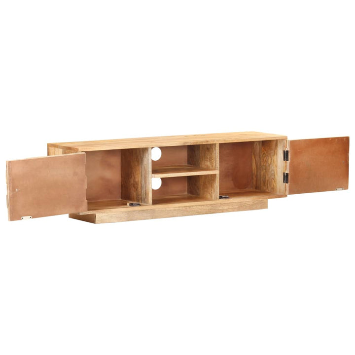 Tv-Schrank 116X30X35 Cm Mango Massivholz Gelb