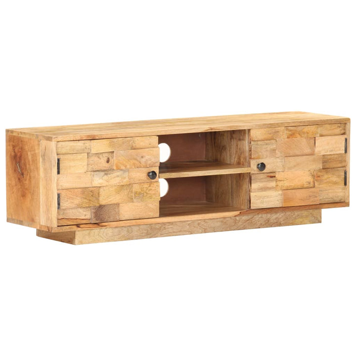 Tv-Schrank 116X30X35 Cm Mango Massivholz Gelb