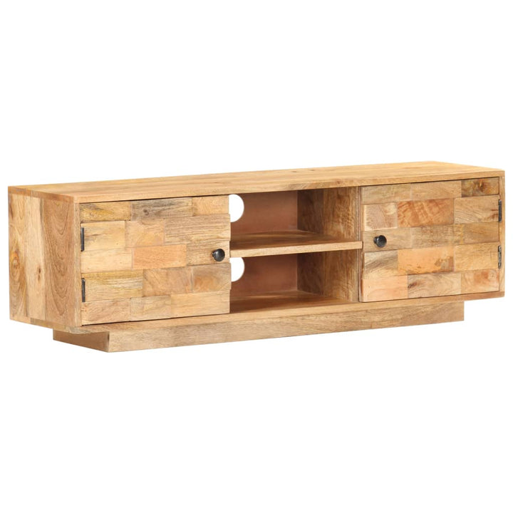 Tv-Schrank 116X30X35 Cm Mango Massivholz Gelb