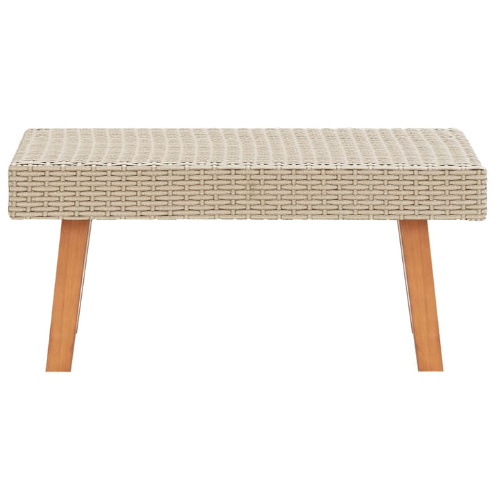 Garten-Couchtisch Poly Rattan