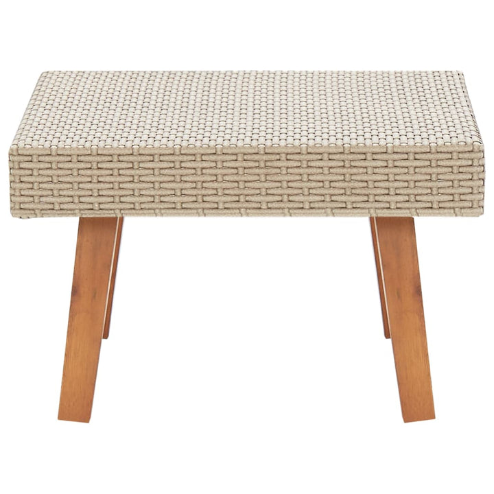 Garten-Couchtisch Poly Rattan