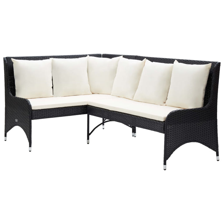 Garten-Ecksofas 2 Stk. Poly Rattan