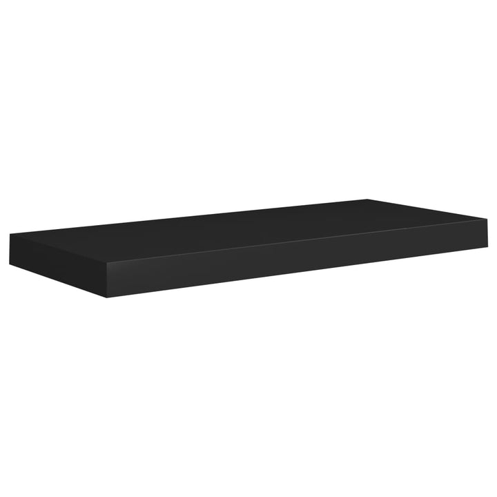 Schwebendes Wandregal 60X23,5X3,8 Cm Mdf Schwarz