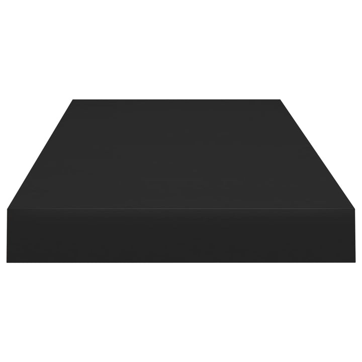 Schweberegale 2 Stk. 60X23,5X3,8Cm Mdf Schwarz