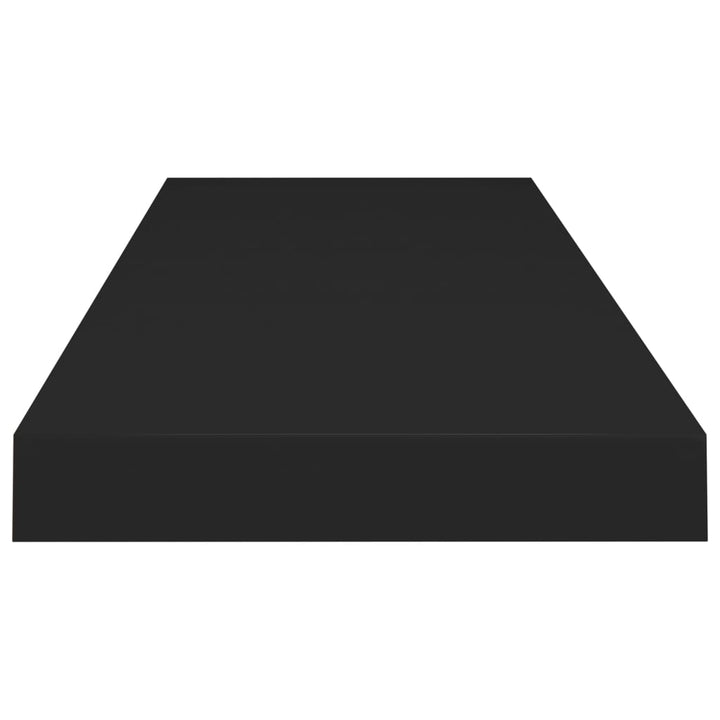 Schweberegale 4 Stk. 80X23,5X3,8 Cm Mdf Schwarz