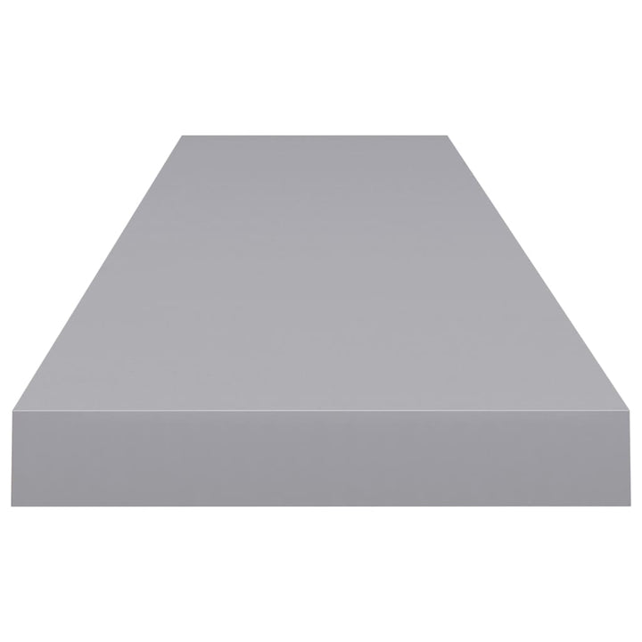 Schwebende Wandregale 2 Stk. 120X23,5X3,8 Cm Mdf Grau