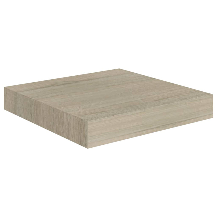 Schwebendes Wandregal Farben 23X23,5X3,8 Cm Mdf Eiche