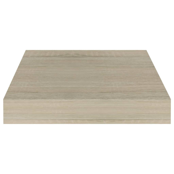 Schwebendes Wandregal Farben 23X23,5X3,8 Cm Mdf Eiche