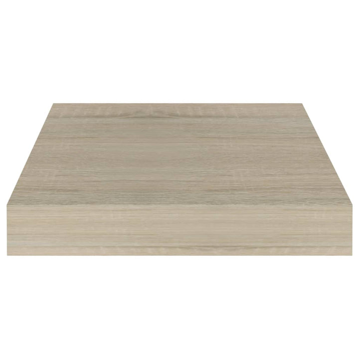 Schwebende Wandregale 2 Stk. Farben 23X23,5X3,8Cm Mdf Eiche