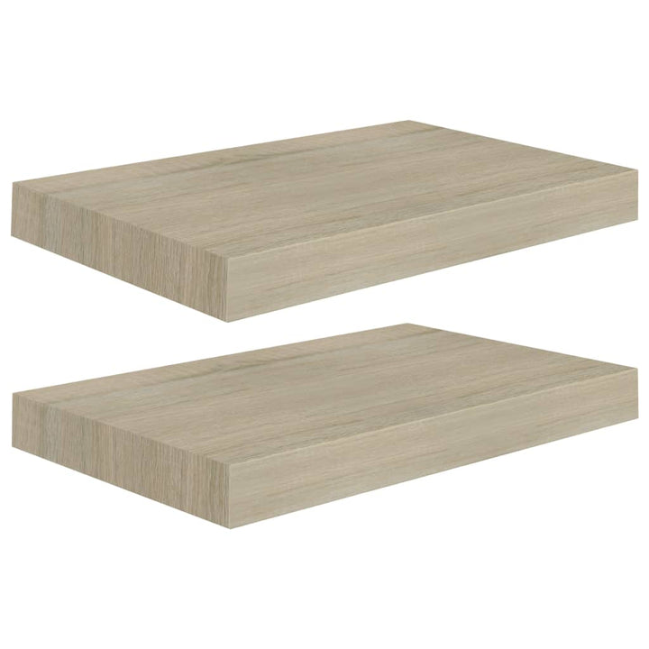 Schwebende Wandregale 2 Stk. Farben 40X23X3,8Cm Mdf Eiche